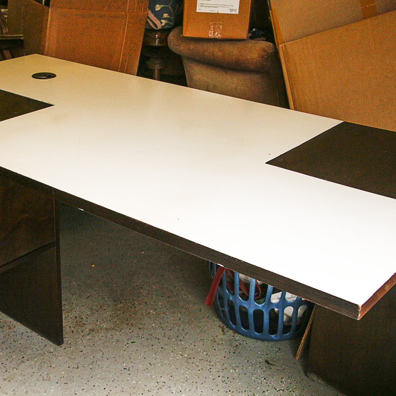 Contemporary Wooden Office Corner Desk