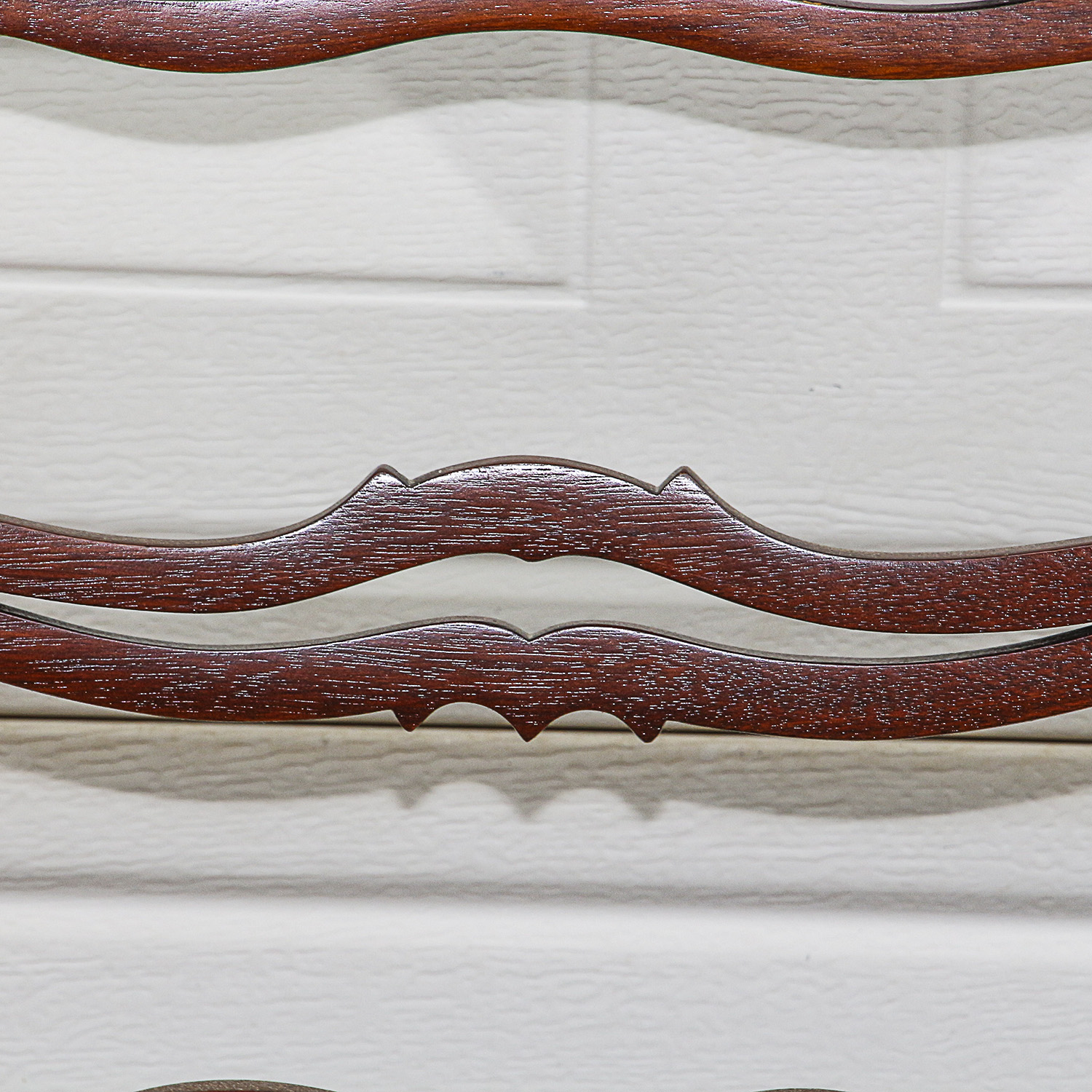 Set of Ladderback Dining Chairs with Gold and Black Brocade
