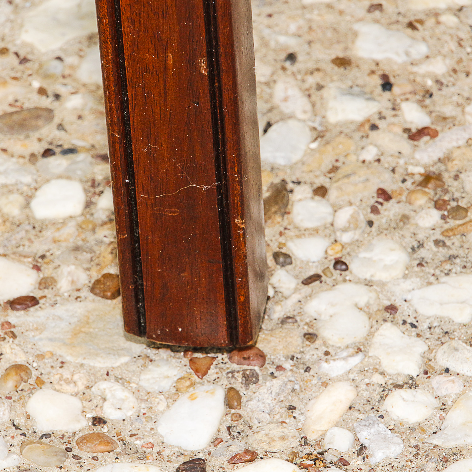 Set of Ladderback Dining Chairs with Gold and Black Brocade