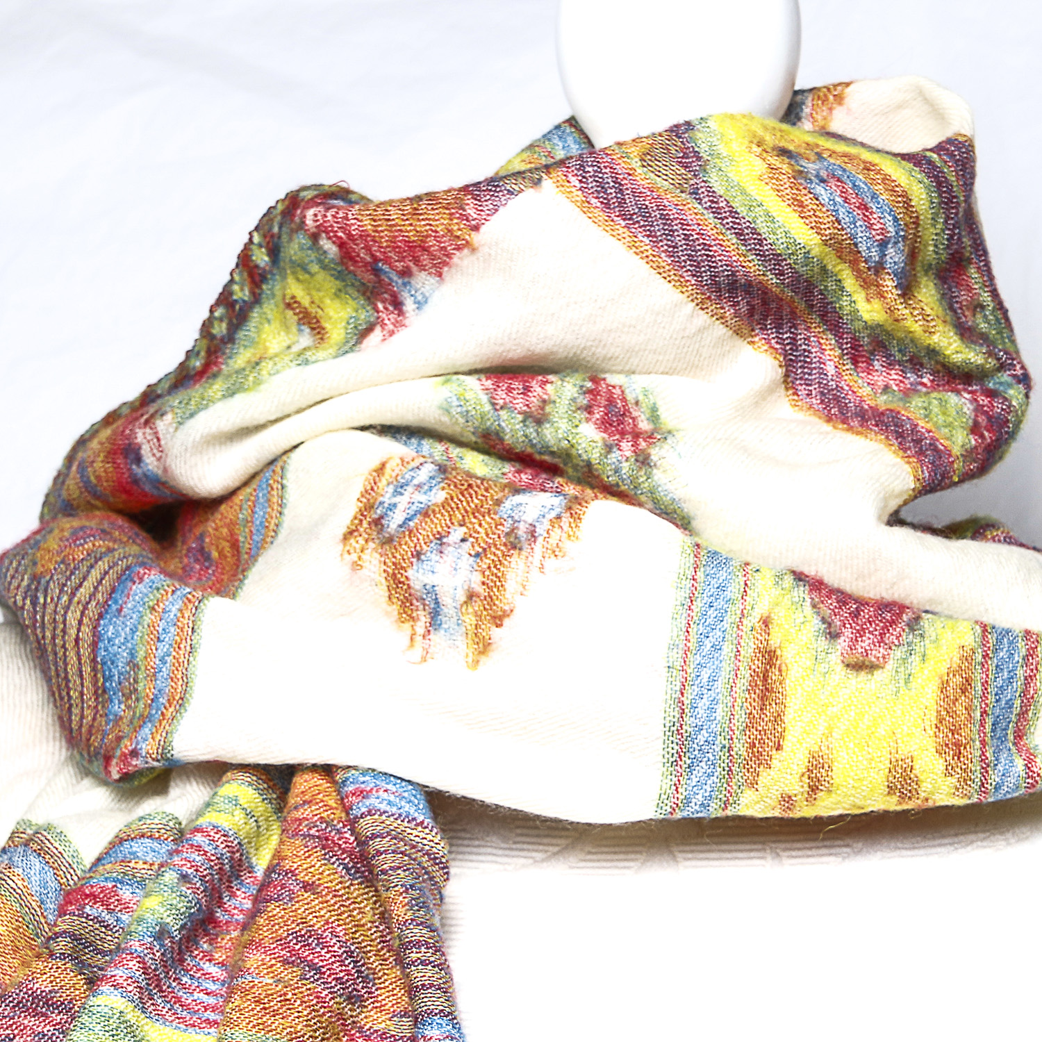 Pair of Scarves and a Pair of Angora Rabbit Hair Gloves