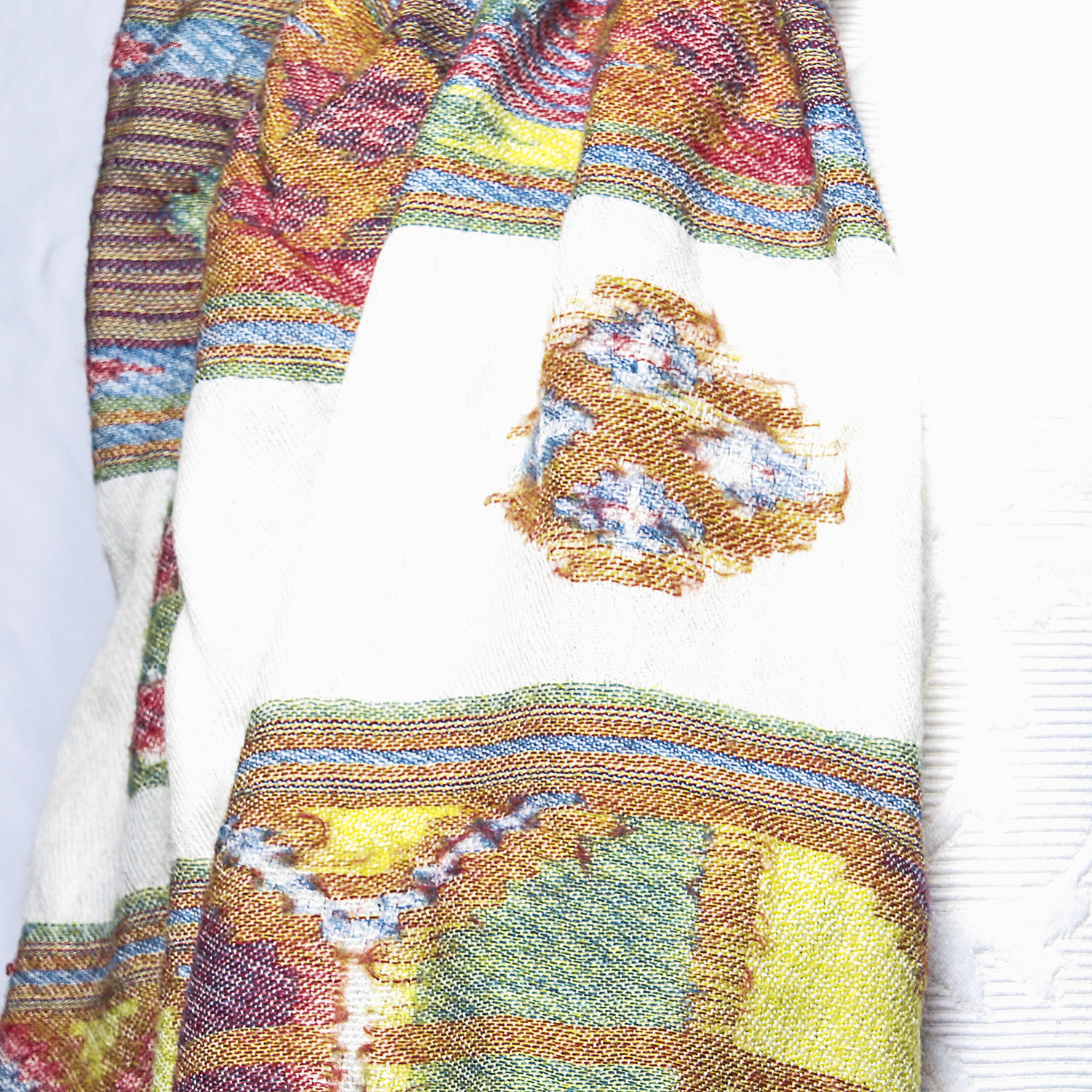 Pair of Scarves and a Pair of Angora Rabbit Hair Gloves