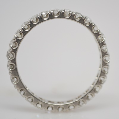 Vintage Platinum Diamond Eternity Band