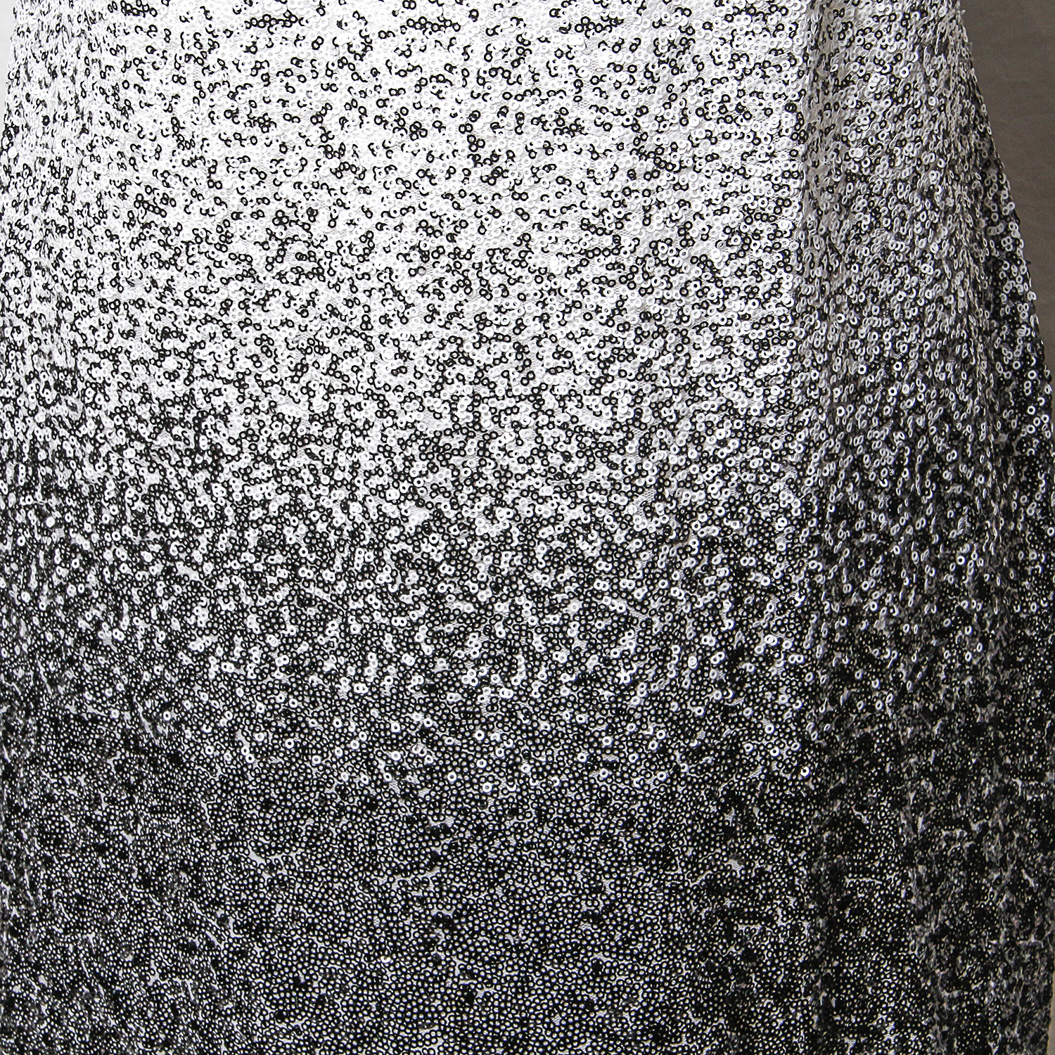 White and Black Sequined Dress by Maia