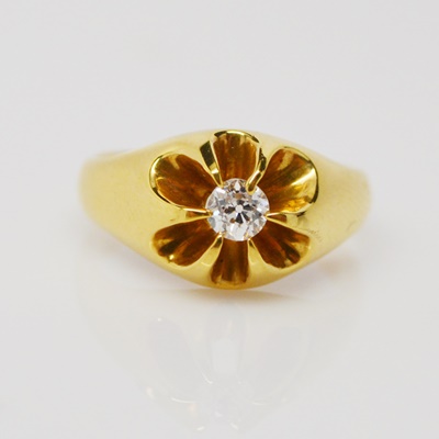 Raul Haas 18K Yellow Gold Diamond Ring