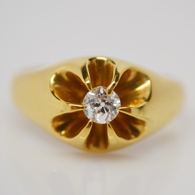 Raul Haas 18K Yellow Gold Diamond Ring