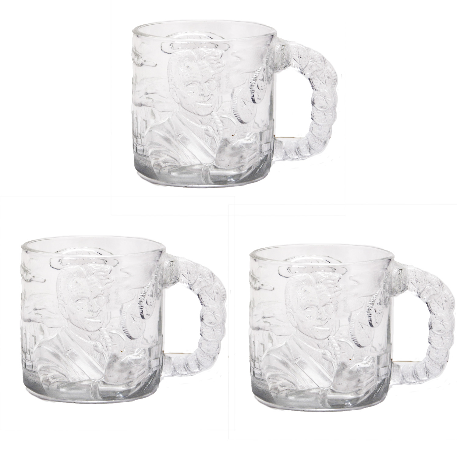 Collection of Vintage McDonalds Batman Villain Mugs