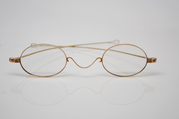 Antique 14K Yellow Gold Frame Round Eye Glasses