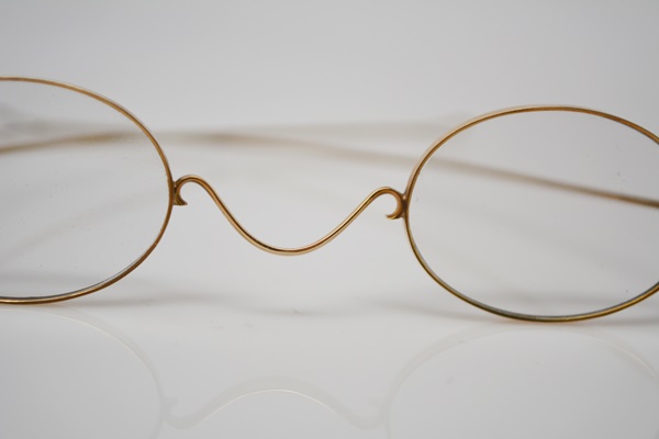 Antique 14K Yellow Gold Frame Round Eye Glasses