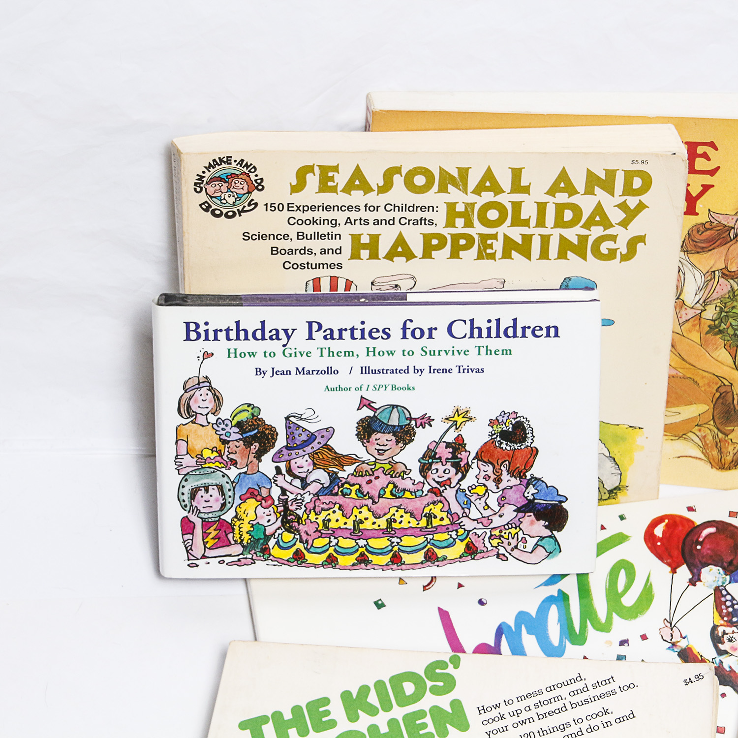 Collection of Children's Books and William Sonoma Princess Apron