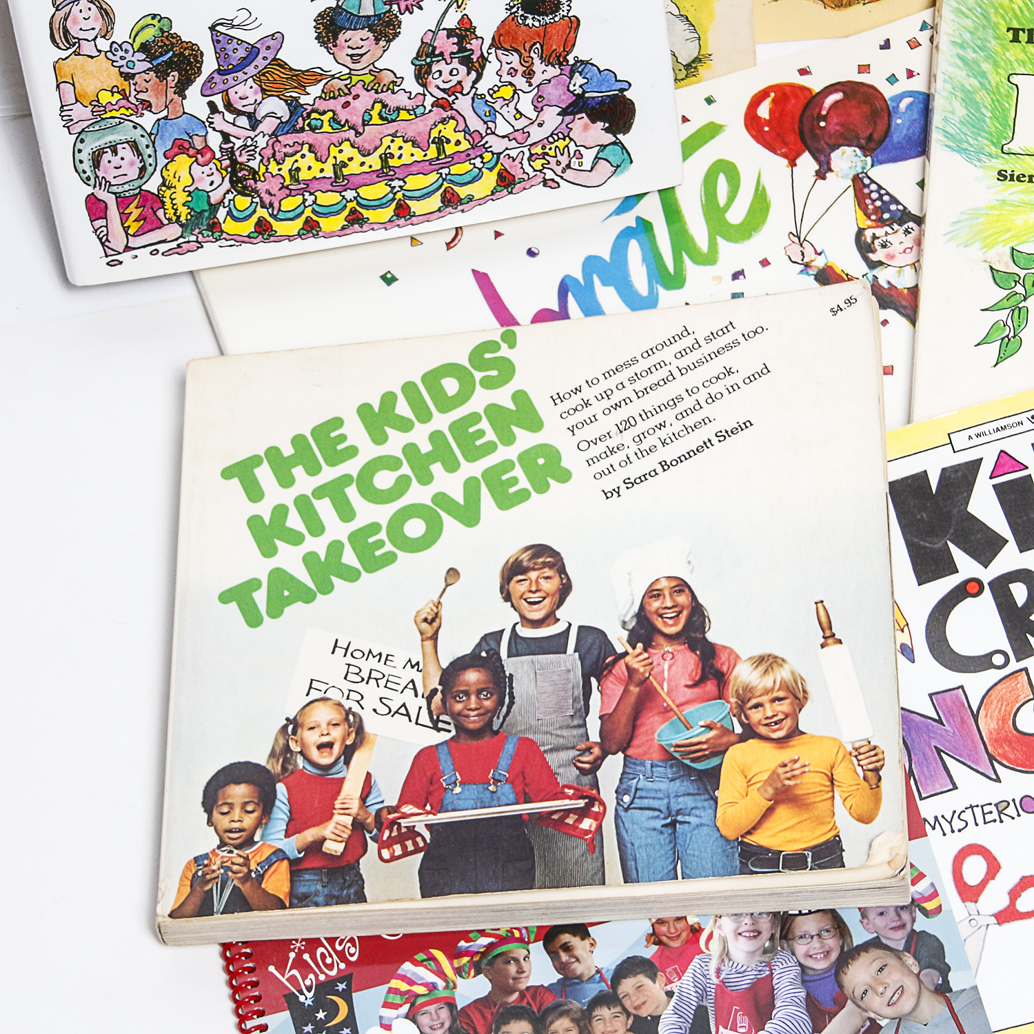 Collection of Children's Books and William Sonoma Princess Apron