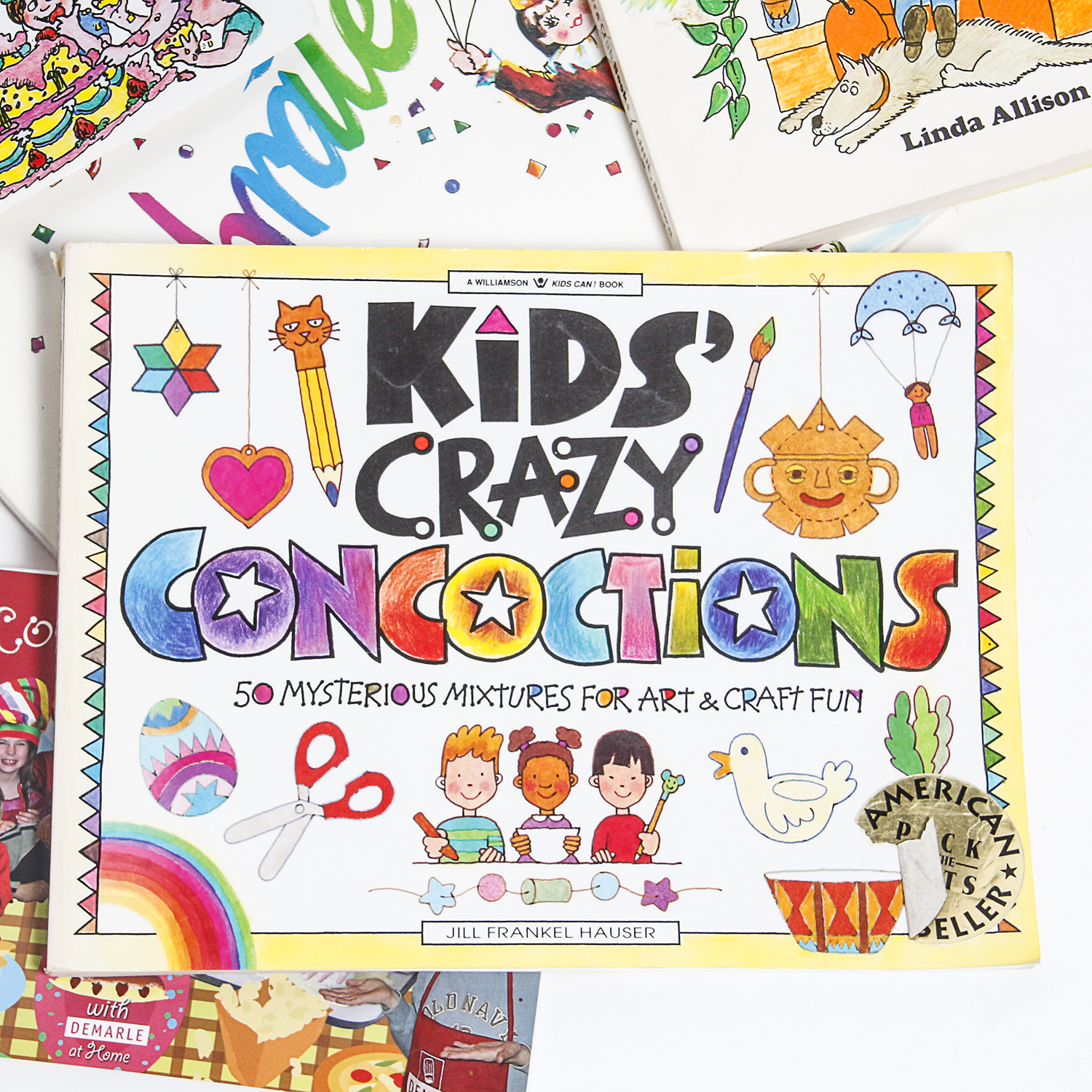 Collection of Children's Books and William Sonoma Princess Apron