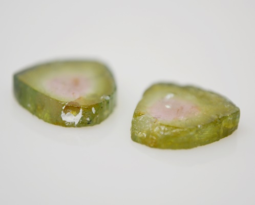 Two Loose 6.20 CTW Natural Watermelon Tourmalines