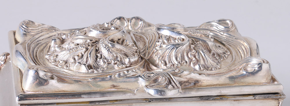 Vintage Kronheimer & Oldenbusch Silver-Plated Jewelry Box