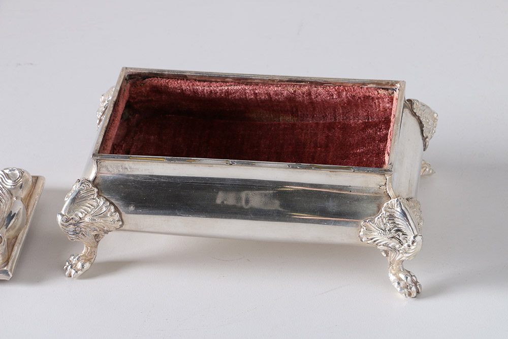 Vintage Kronheimer & Oldenbusch Silver-Plated Jewelry Box