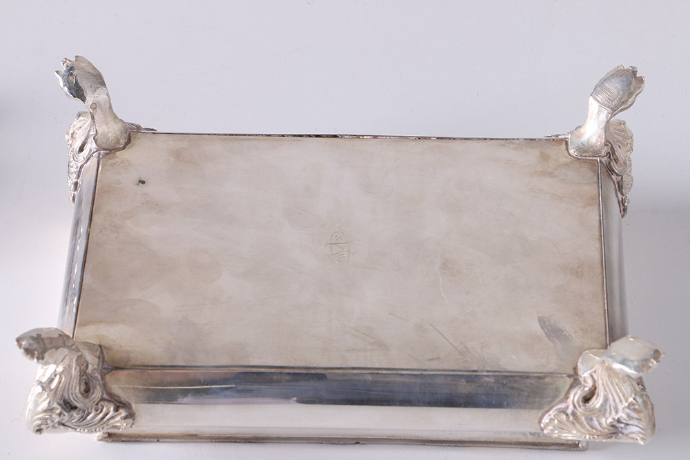 Vintage Kronheimer & Oldenbusch Silver-Plated Jewelry Box