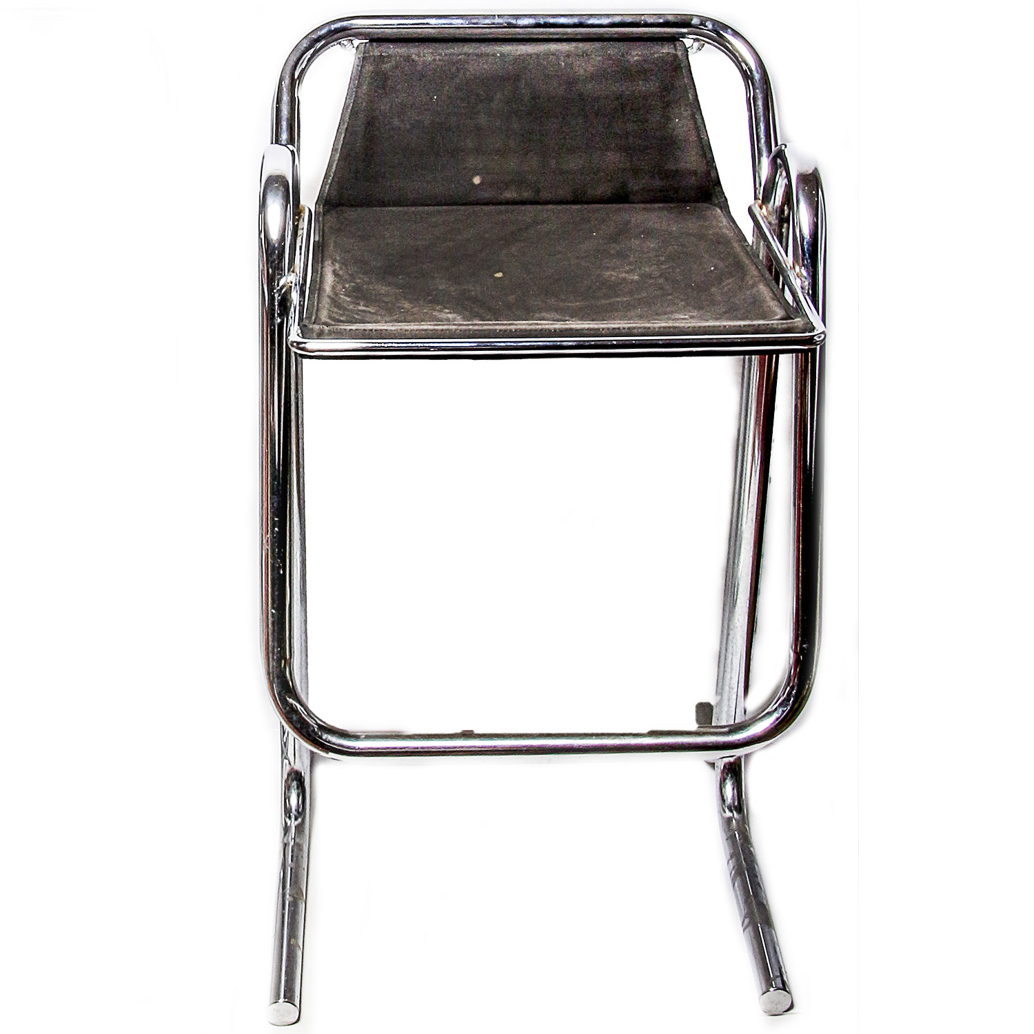 Pair of Contemporary Chrome Bar Stools