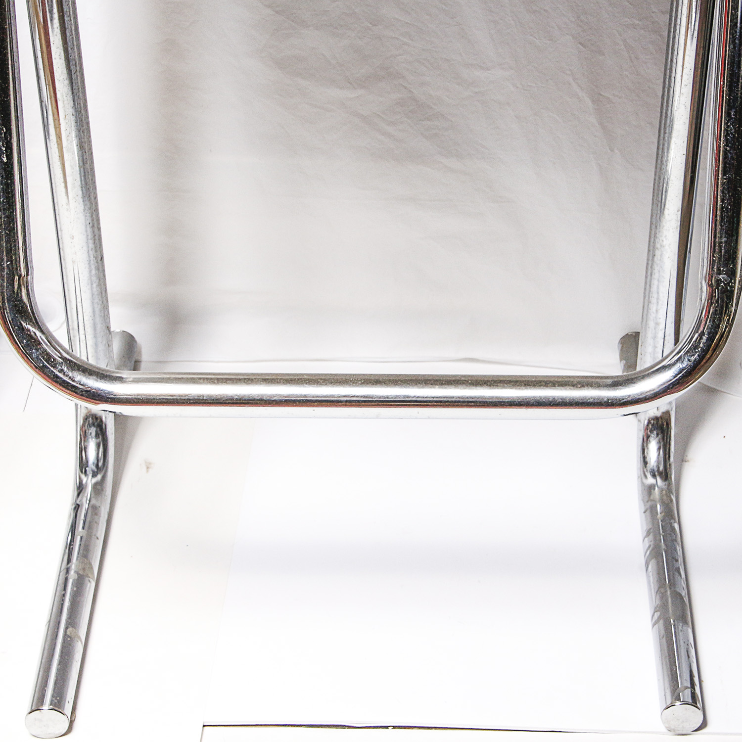 Pair of Contemporary Chrome Bar Stools