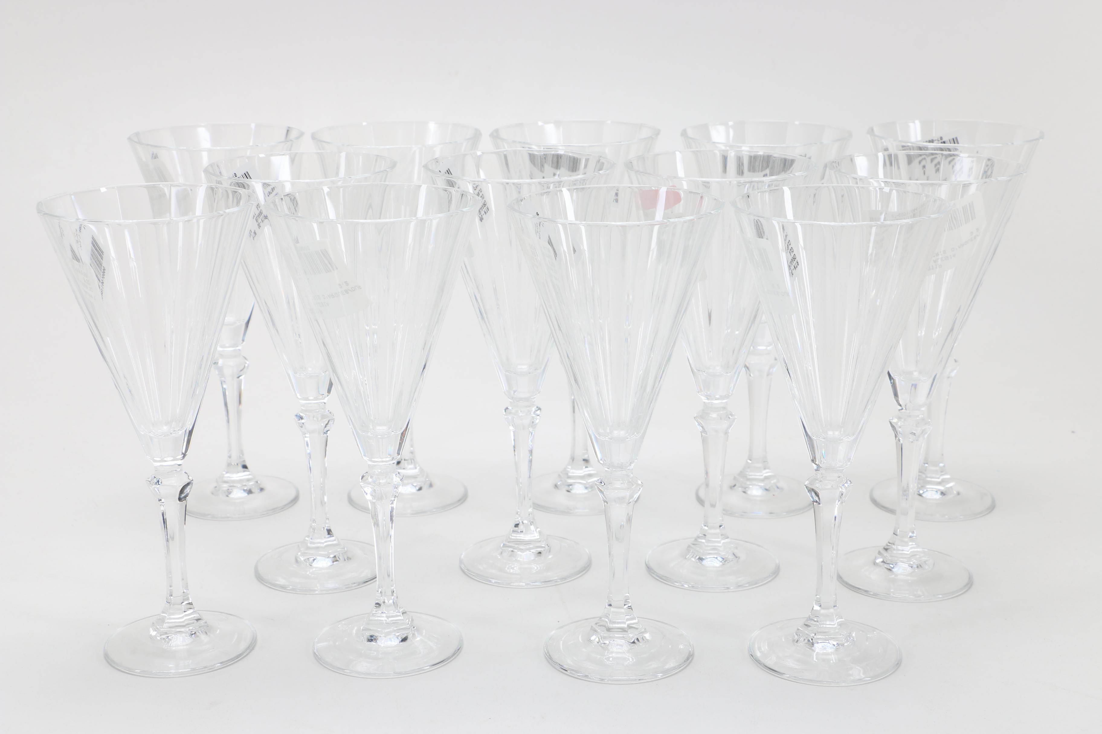 Cristal D'Arques-Durand "Alesia" Crystal Claret Wine Glasses