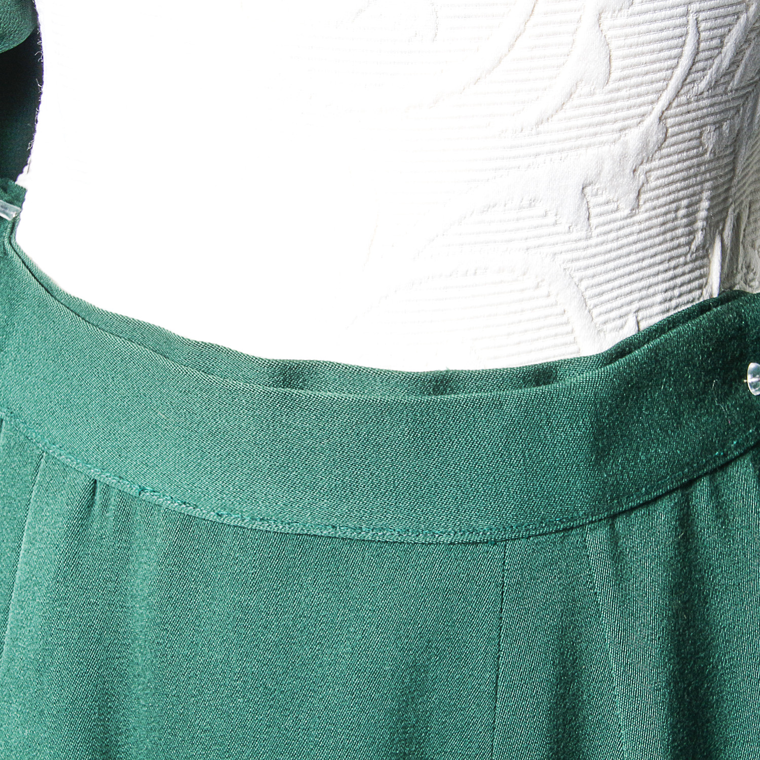 Vintage Wool Green Skirt Suit
