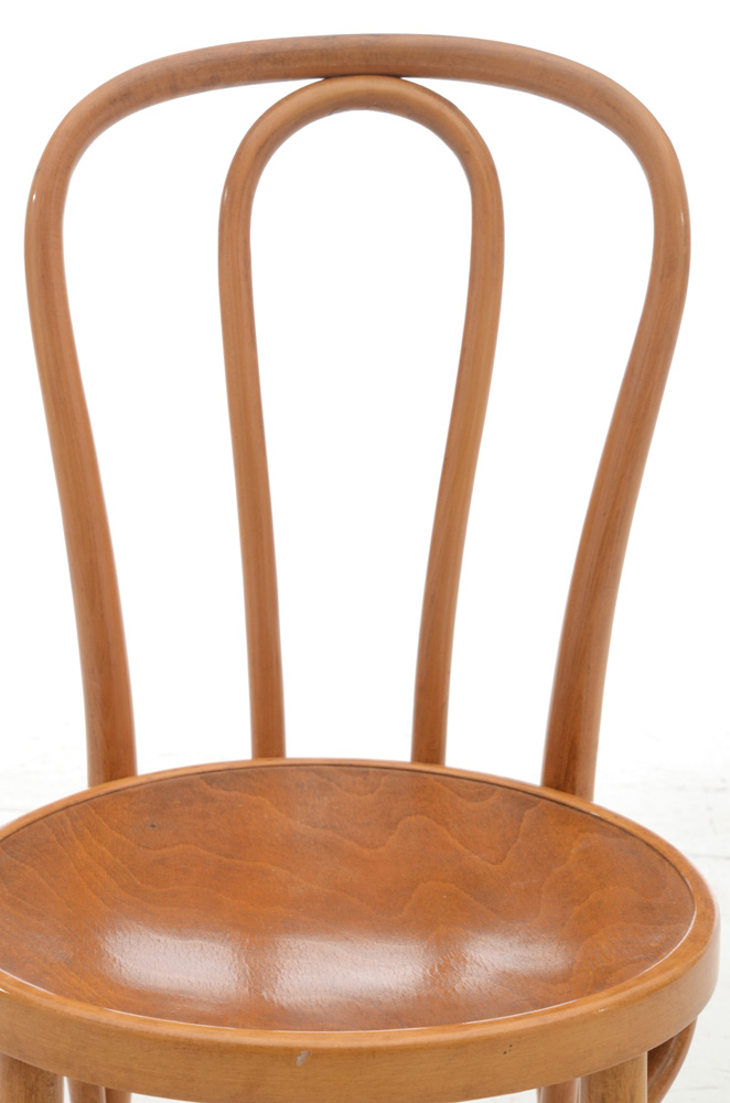 Set of Four Thonet Style Bent Wood Chairs