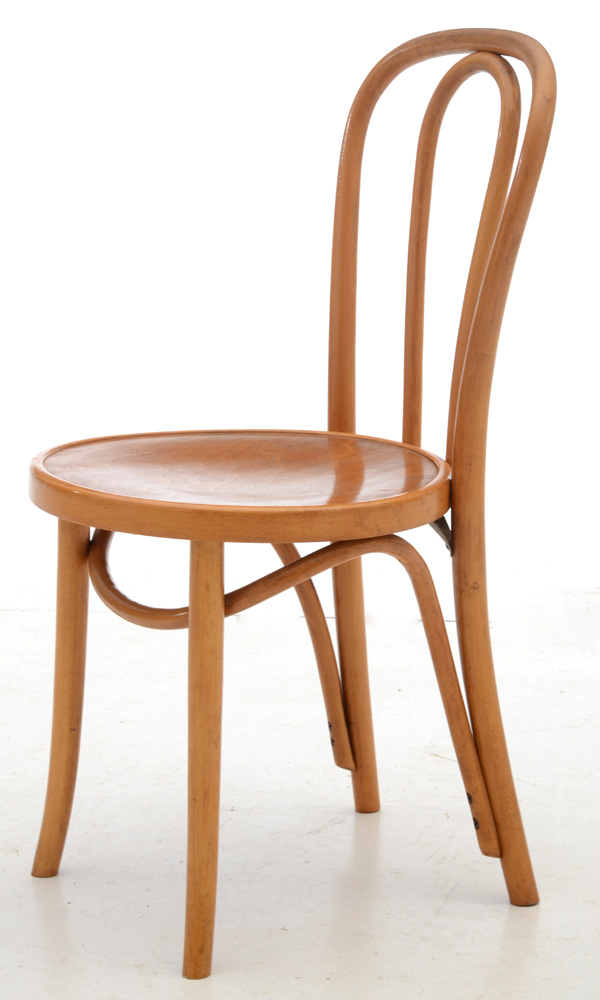 Set of Four Thonet Style Bent Wood Chairs