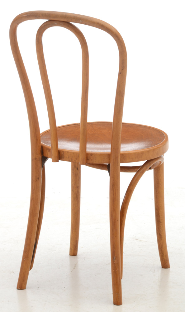 Set of Four Thonet Style Bent Wood Chairs