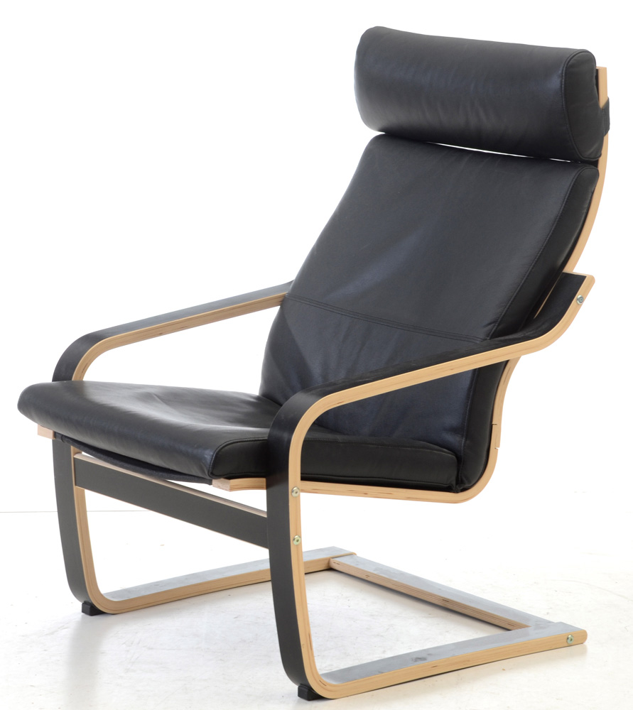 IKEA Poang Lounge Chair and Ottoman