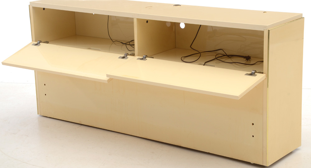 Cream Lacquered Headboard by Bridgeford