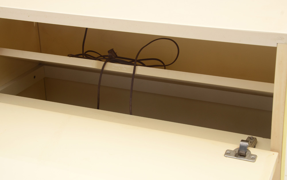 Cream Lacquered Headboard by Bridgeford