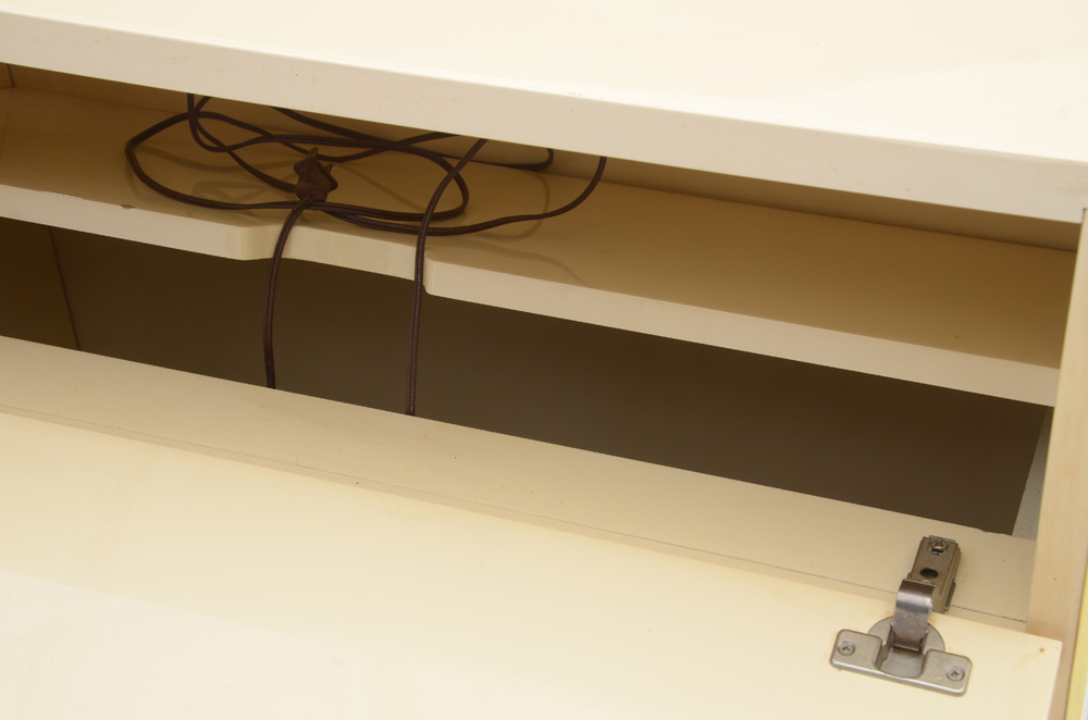 Cream Lacquered Headboard by Bridgeford