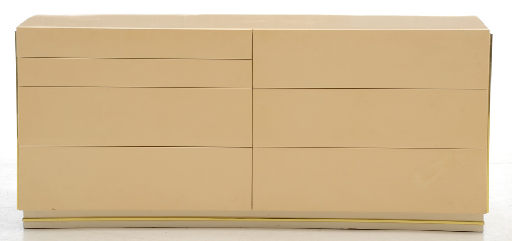 Cream Lacquer Dresser by Bridgeford