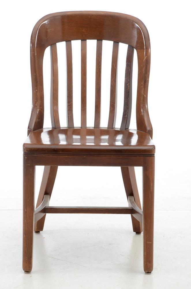 Assembled Set of Seven Vintage Banker's Chairs