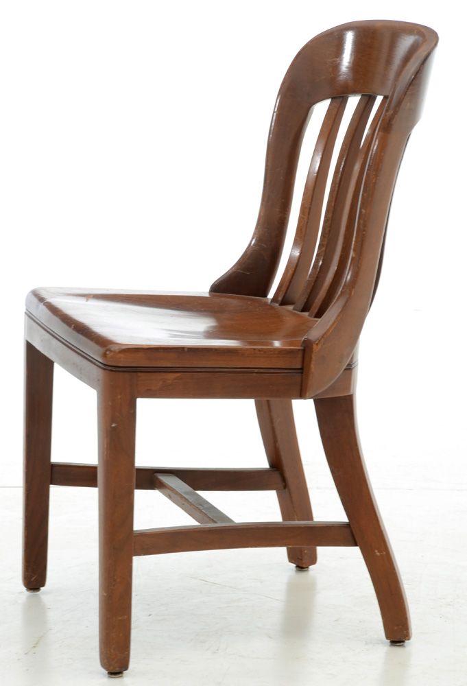 Assembled Set of Seven Vintage Banker's Chairs