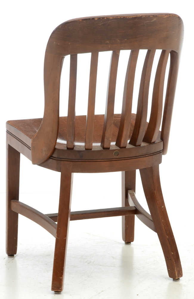 Assembled Set of Seven Vintage Banker's Chairs