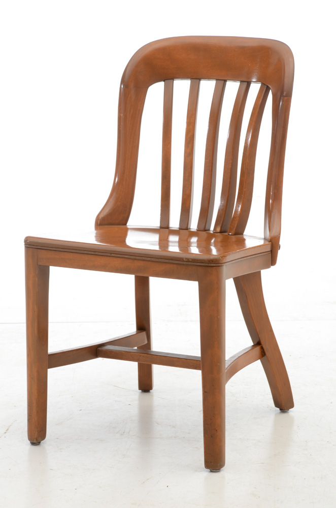 Assembled Set of Seven Vintage Banker's Chairs