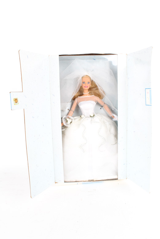 Mattel Collectible Barbie Dolls and Disney's Belle Porcelain Keepsake Doll