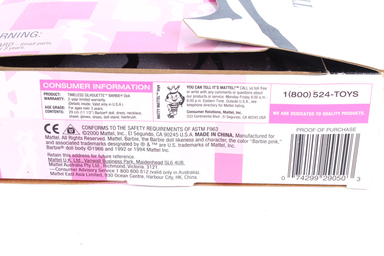 Mattel Collectible Barbie Dolls and Disney's Belle Porcelain Keepsake Doll