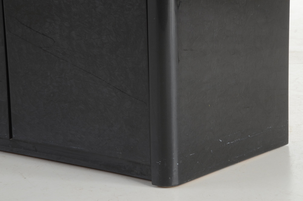 Contemporary Styled Ebony Lacquered Credenza