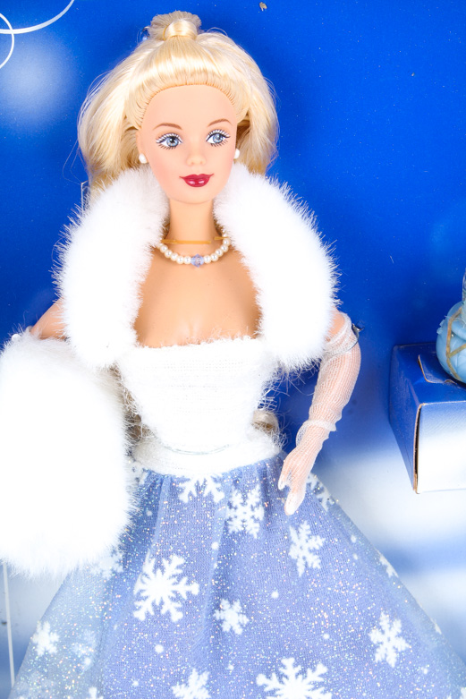 Mattel Collectible Barbie Dolls and Disney's Belle Porcelain Keepsake Doll