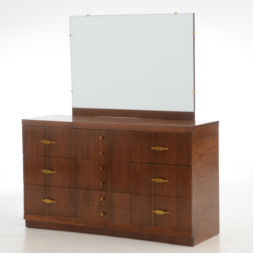 Mid Century Modern Dresser with Mirror