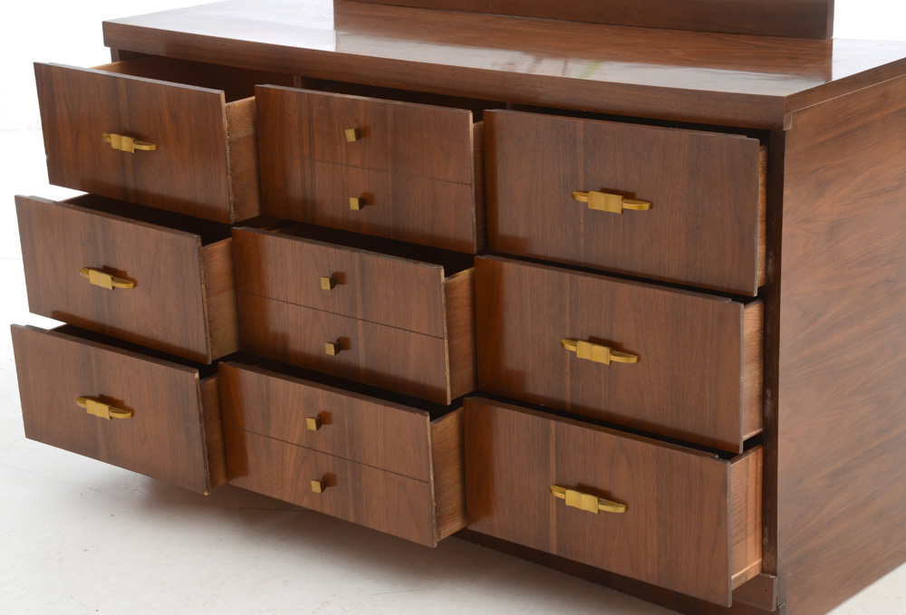 Mid Century Modern Dresser with Mirror
