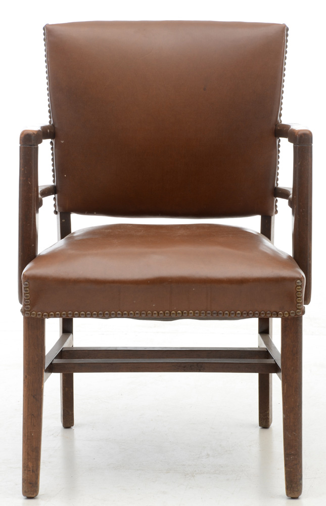 Pair of Vintage Leather Office Chairs