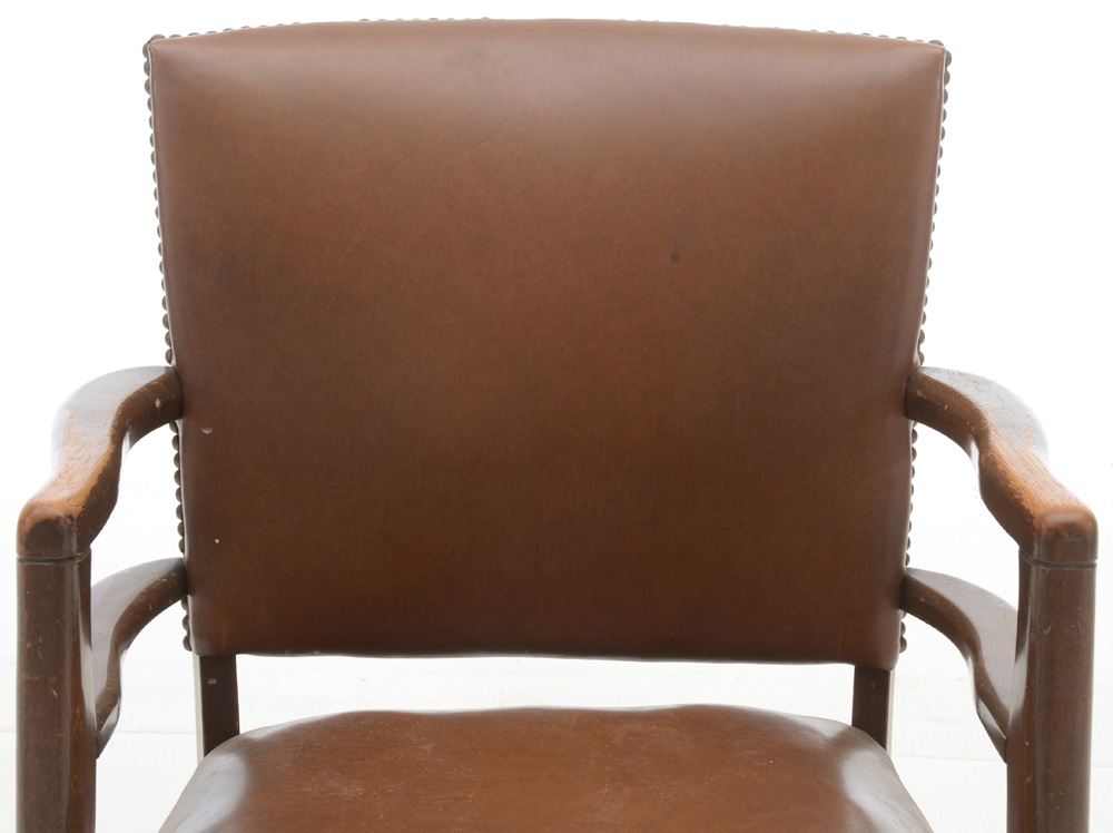 Pair of Vintage Leather Office Chairs