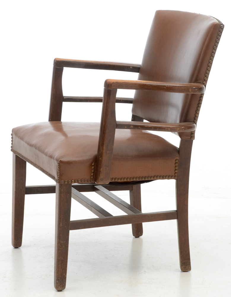 Pair of Vintage Leather Office Chairs