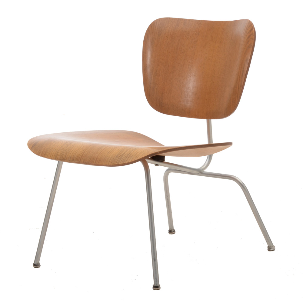 Eames Style Laminated Walnut Side Chair