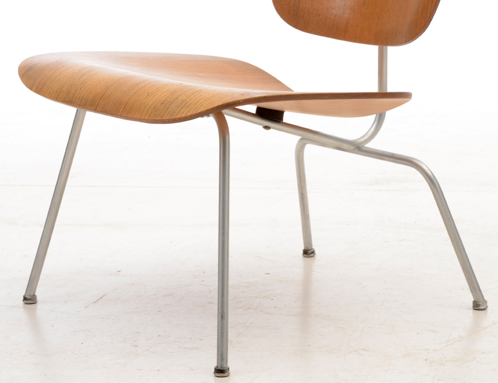 Eames Style Laminated Walnut Side Chair