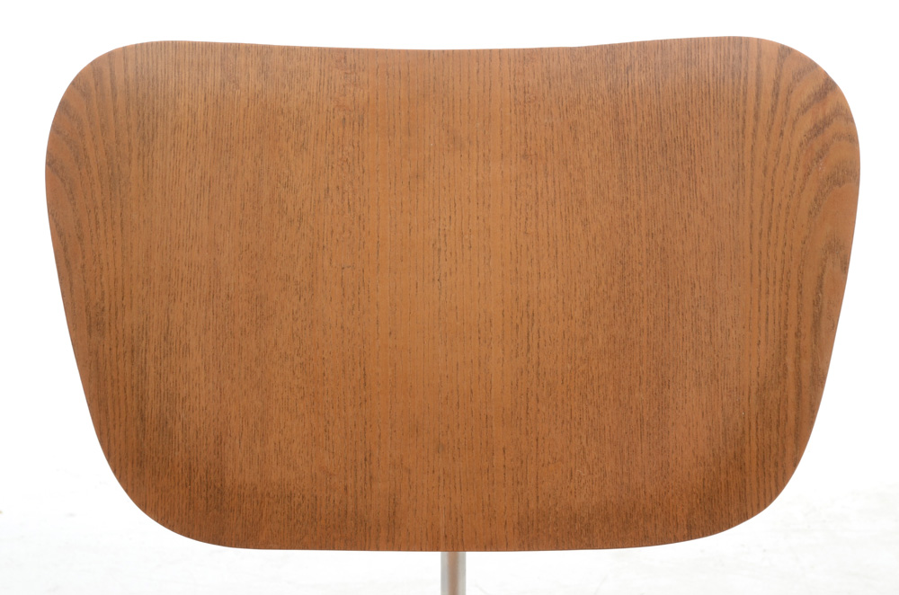 Eames Style Laminated Walnut Side Chair