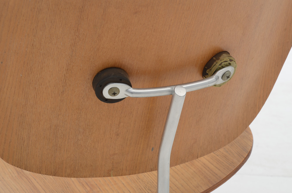 Eames Style Laminated Walnut Side Chair