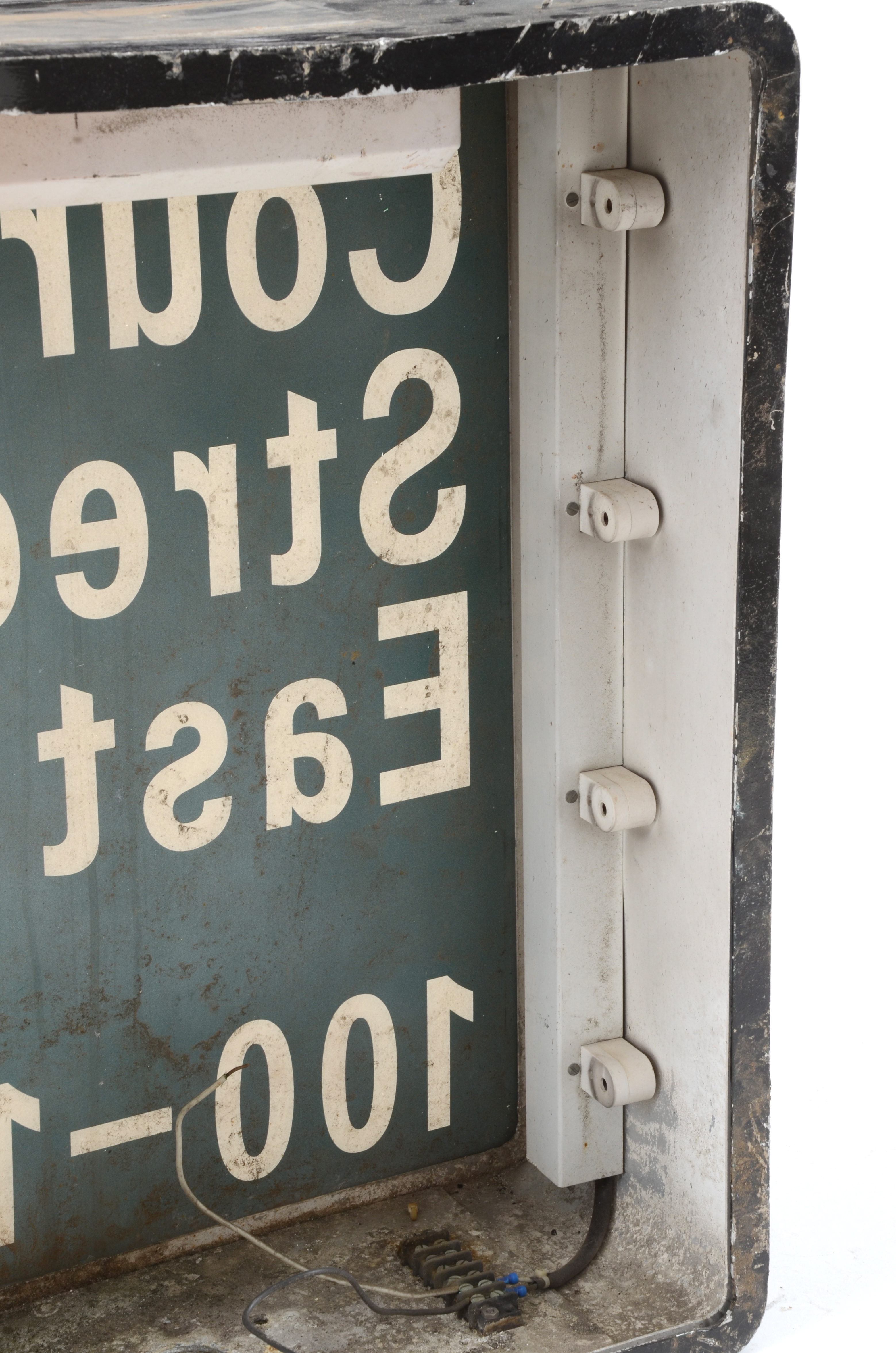 Vintage Illuminated Cincinnati Street Sign