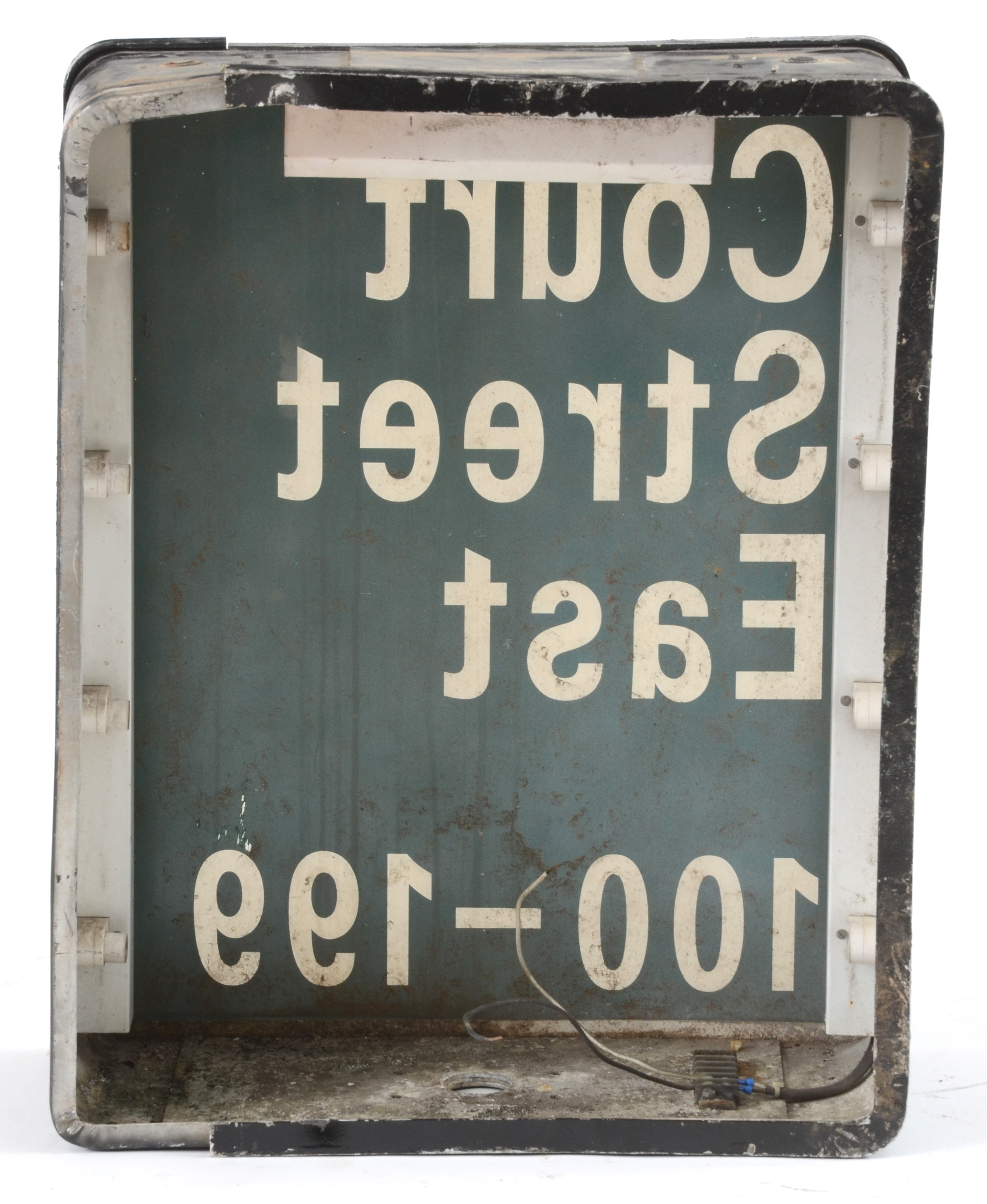 Vintage Illuminated Cincinnati Street Sign